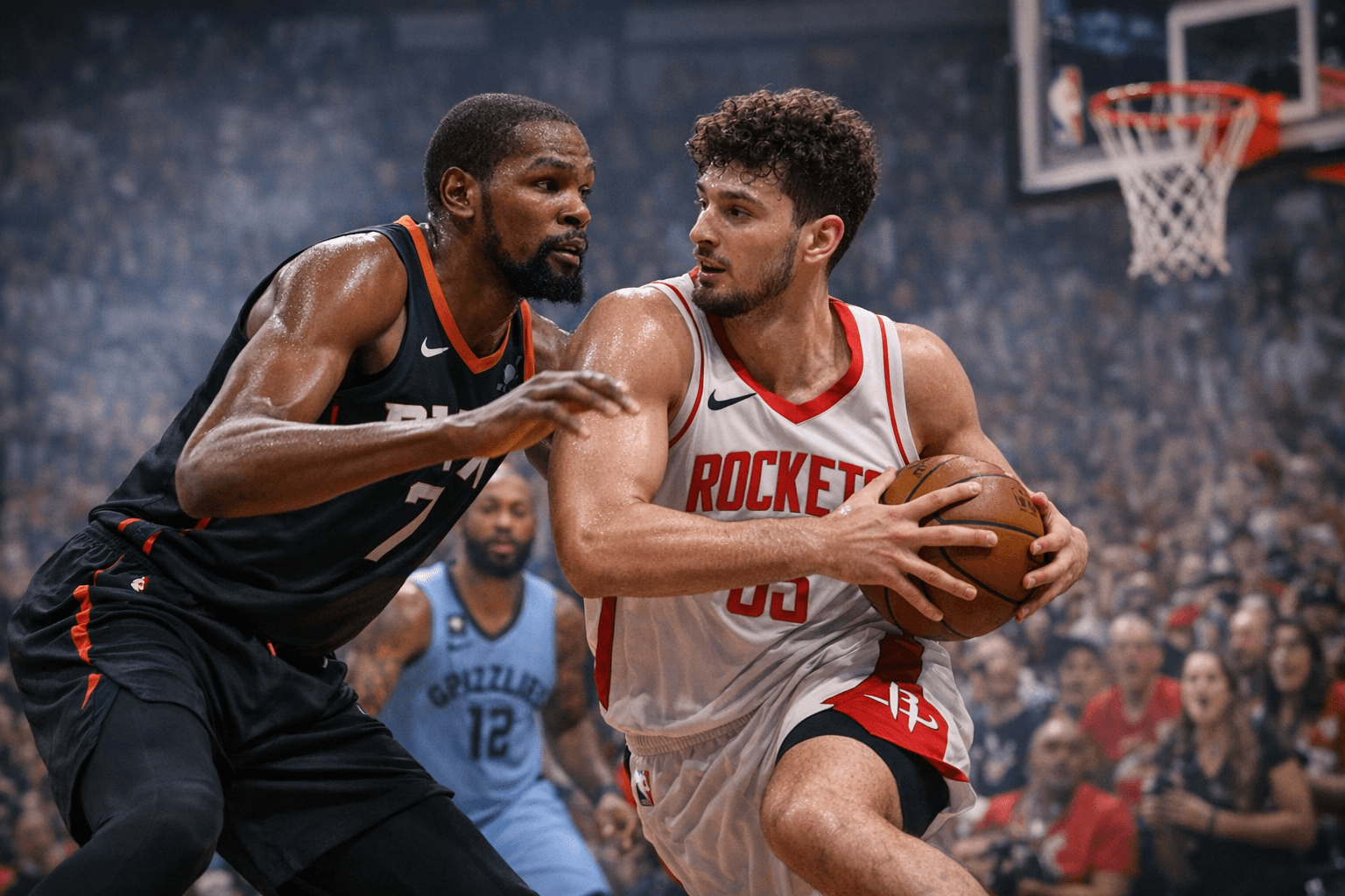 Durant and Sengun each score 33 as Rockets rally past Grizzlies