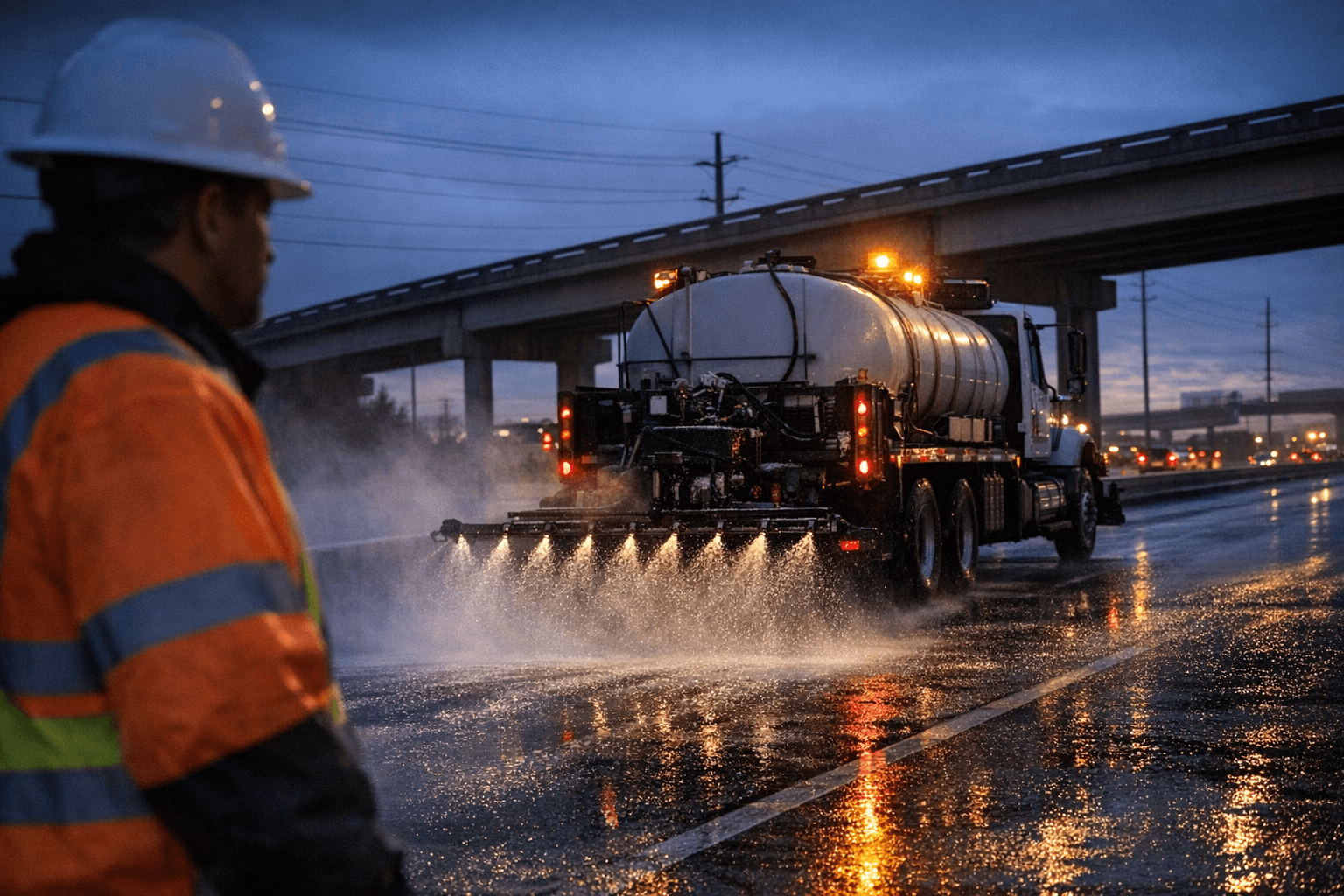 TxDOT Pre-treats Harris County Roads Ahead of Arctic Blast