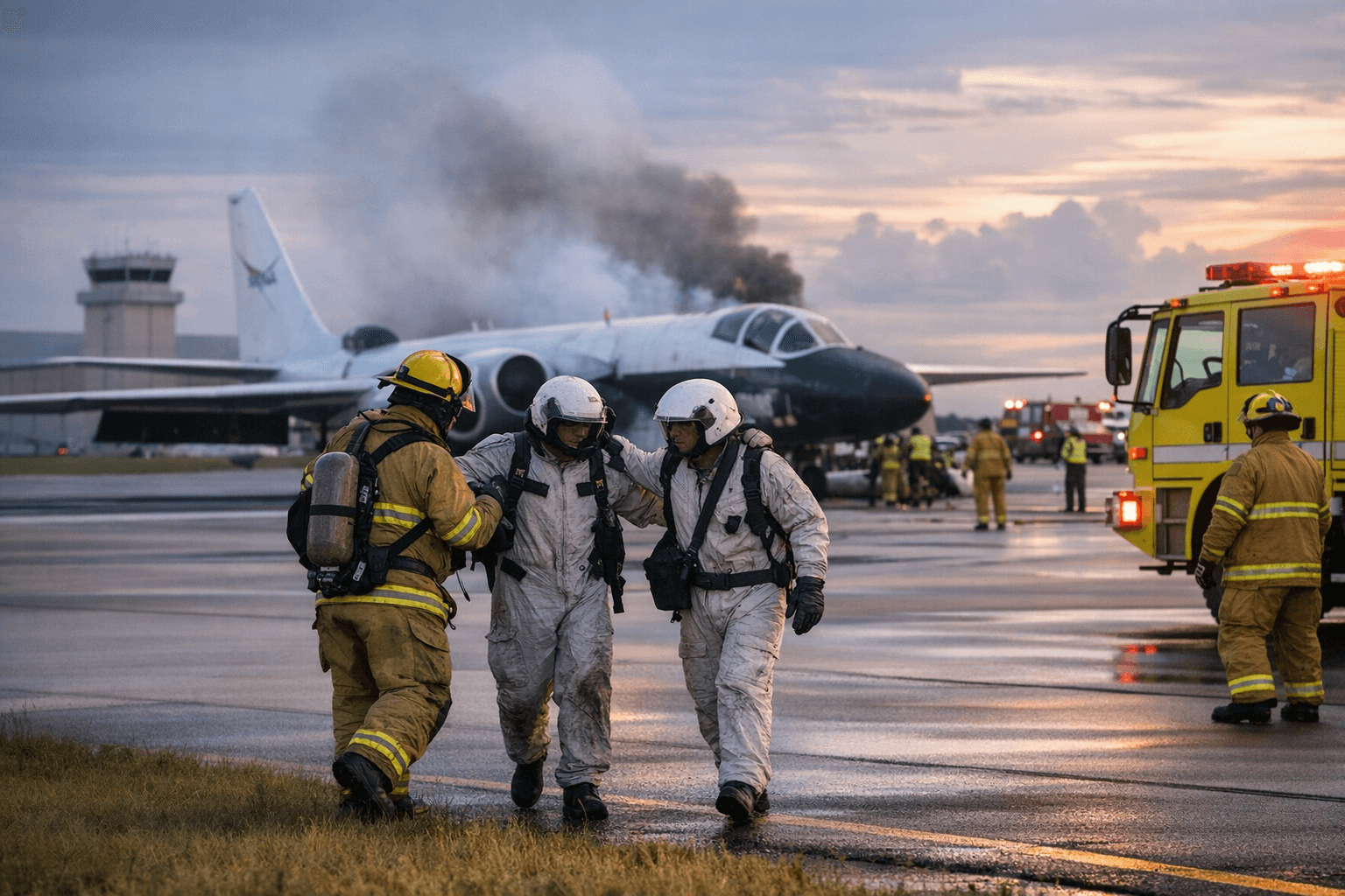 NASA WB-57 Mechanical Issue During Landing Closes Ellington Airport; Crew Safe