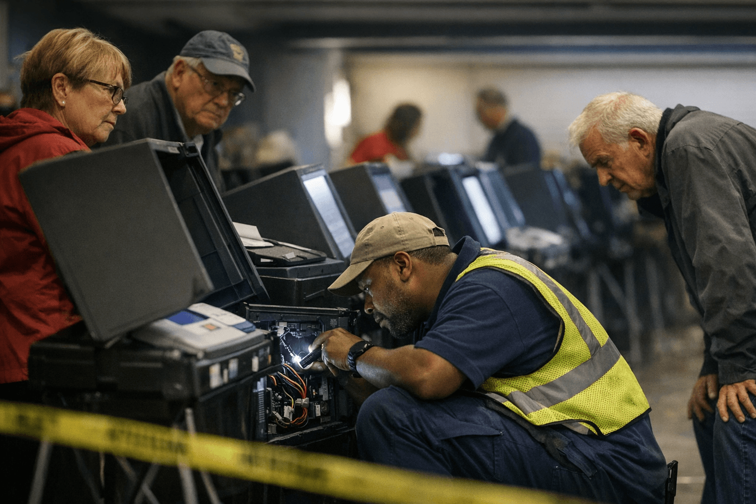 Minor Voting Machine Malfunctions Briefly Disrupt Harris County Polls, Officials Say