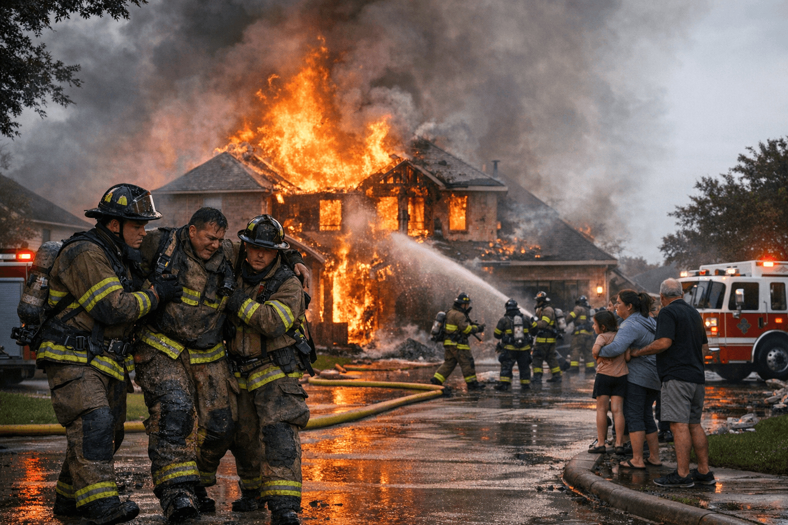Sugar Land House Fire Injures Firefighter, Prompts Avoid-the-Area Alert