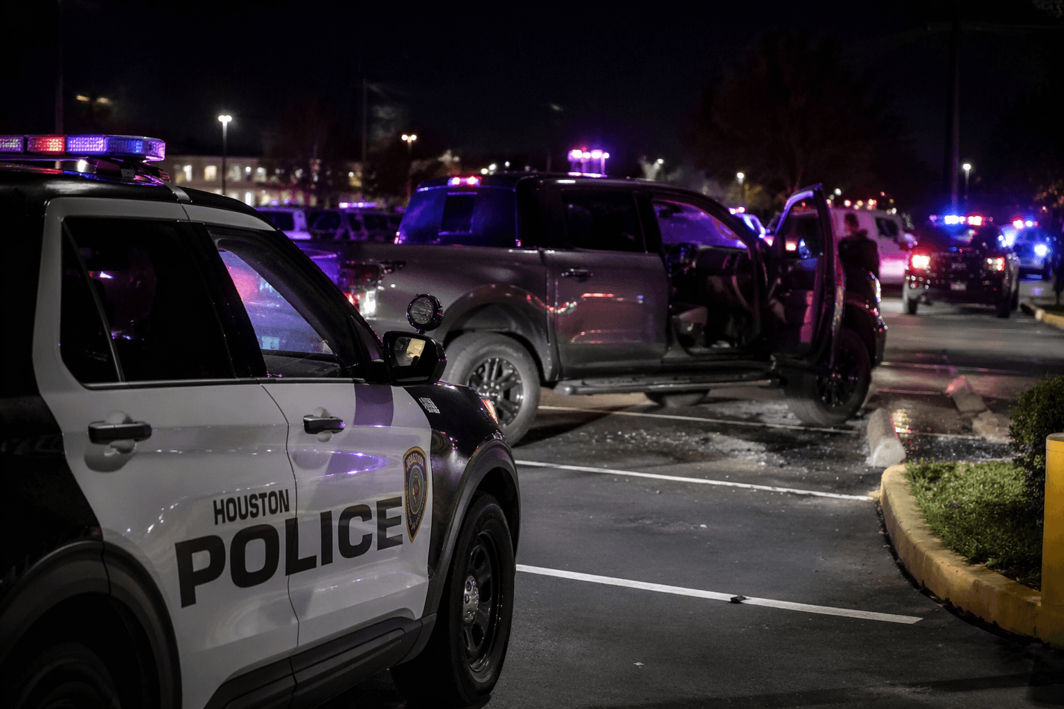 Houston police chase ends with rifle, pistol recovered after parking-lot chaos