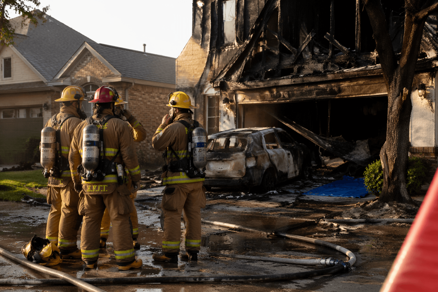 Lightning sparks fires at three Cinco Ranch homes, 3 firefighters injured