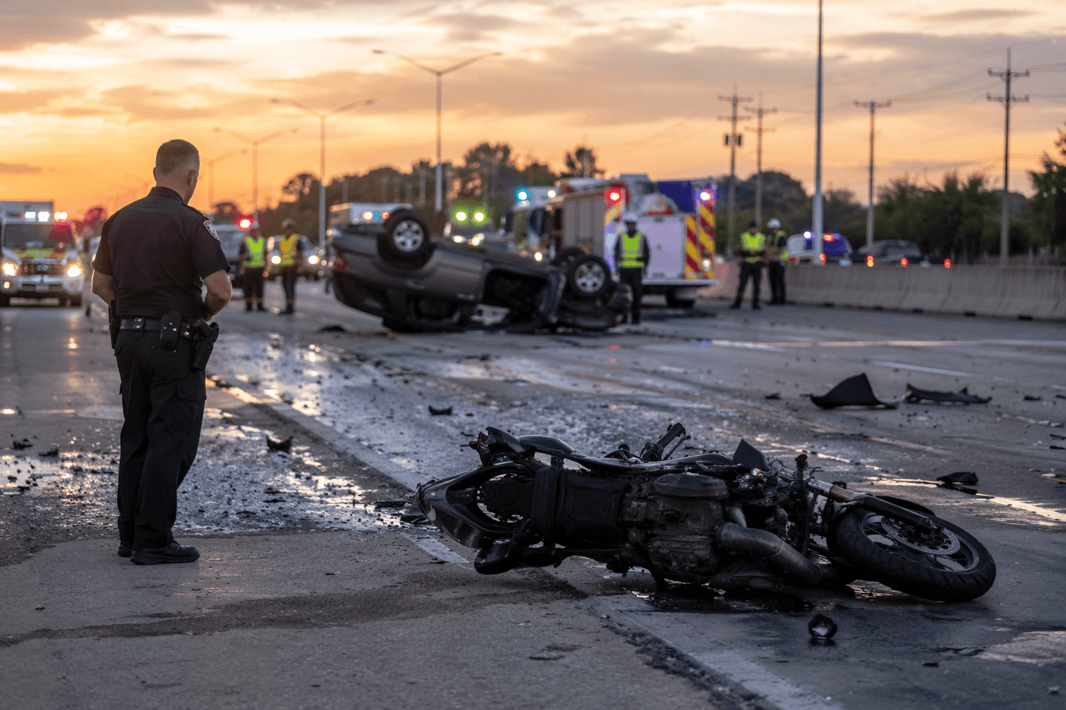 Fatal motorcycle crash closes Cypress Creek Parkway in north Harris County