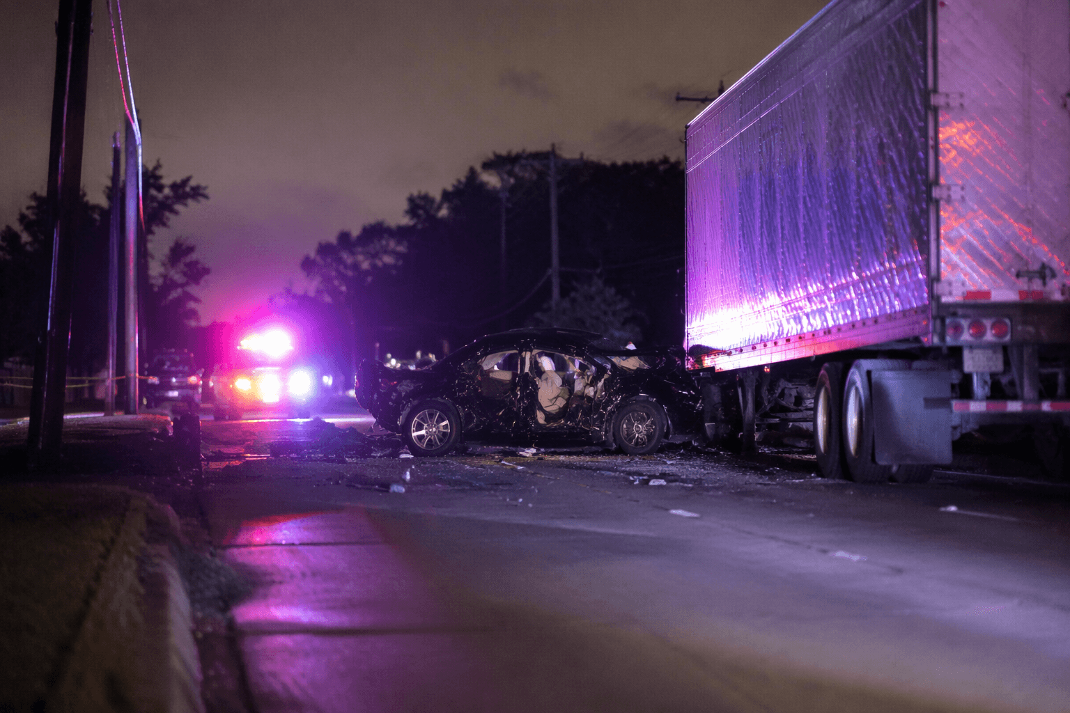 Driver dies after crashing into parked 18-wheeler in north Houston