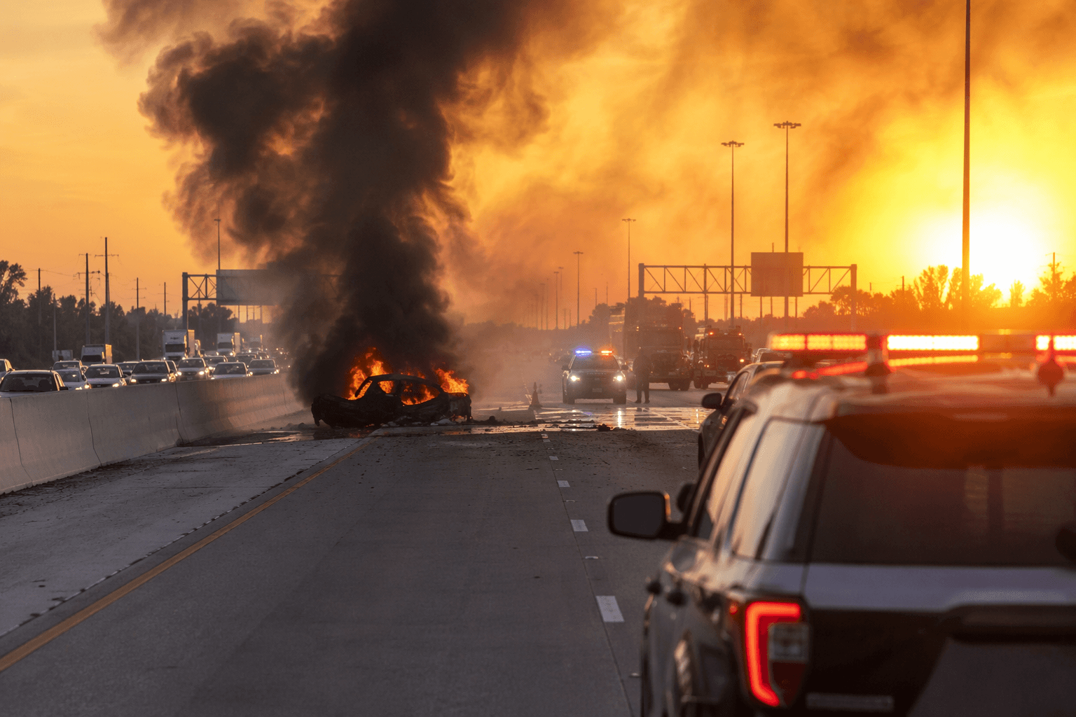One person dies in Beltway 8 vehicle fire near Westpark Tollway