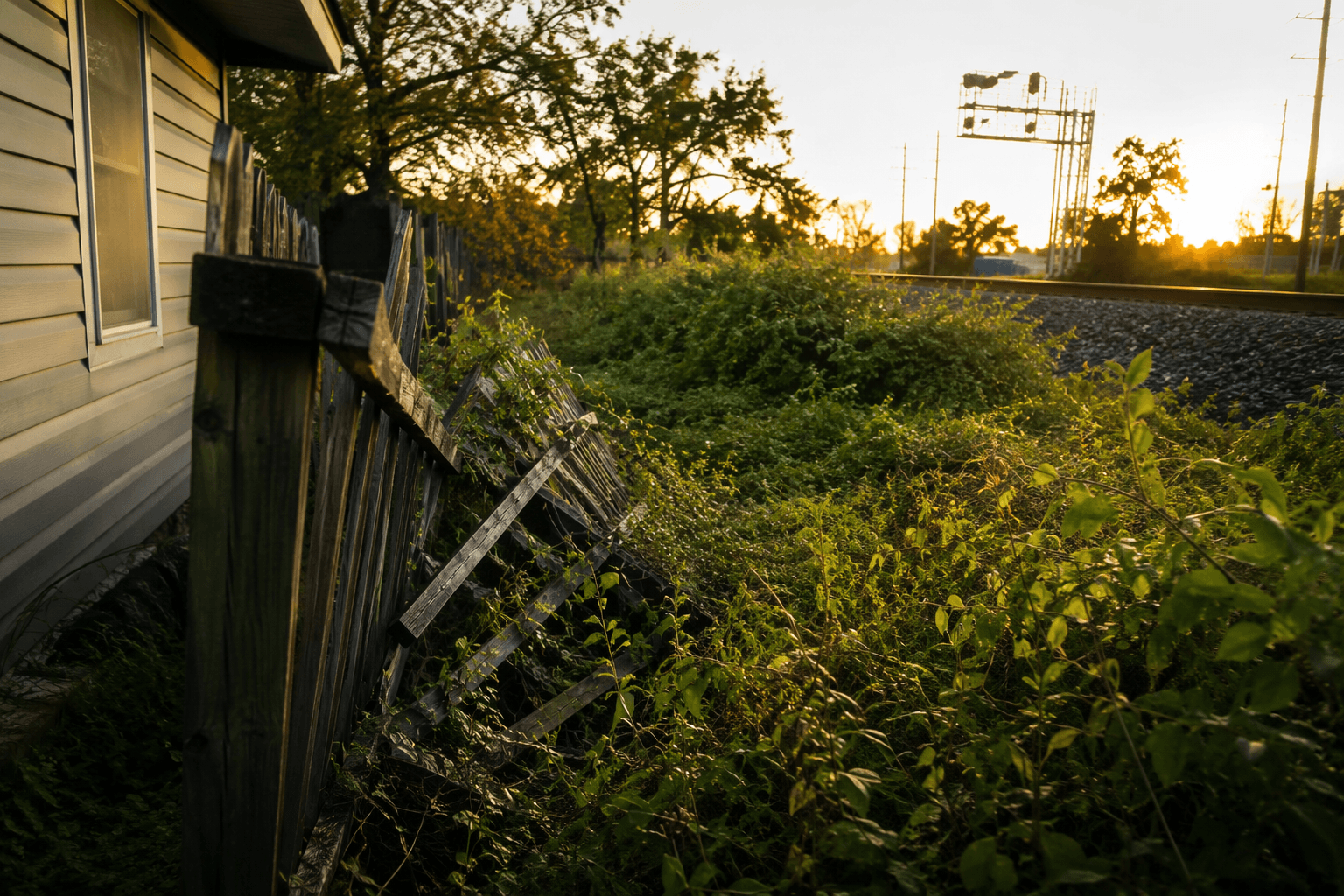 Southeast Houston homeowners say railroad brush is damaging fences