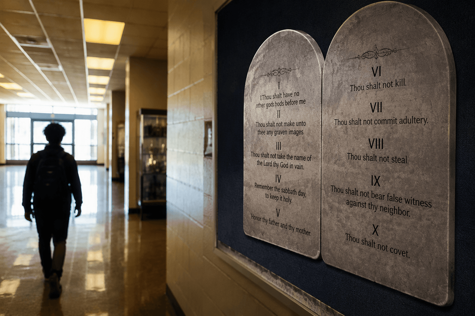 Harris County judge lets Texas Ten Commandments posters stay in schools