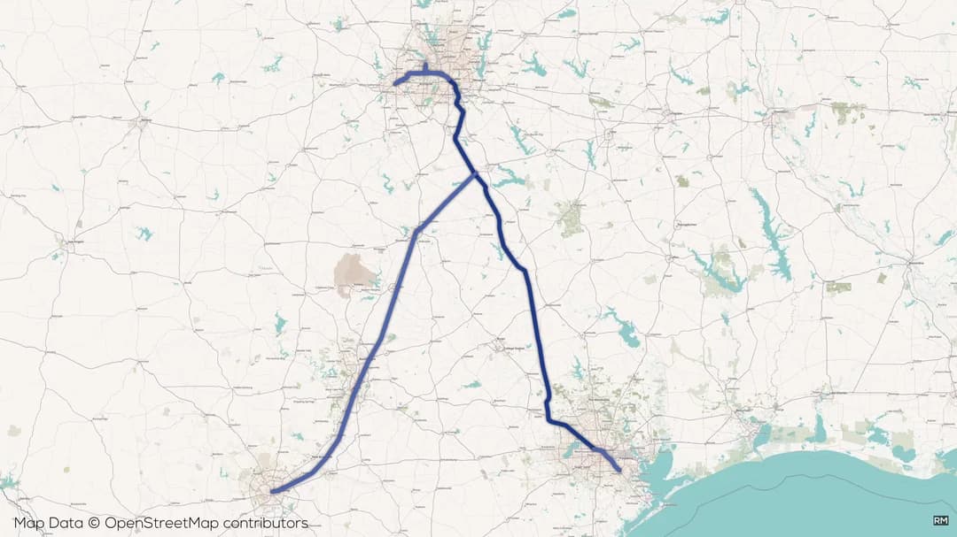 Proposed Texas high-speed rail alignment in northwest Harris County is dead