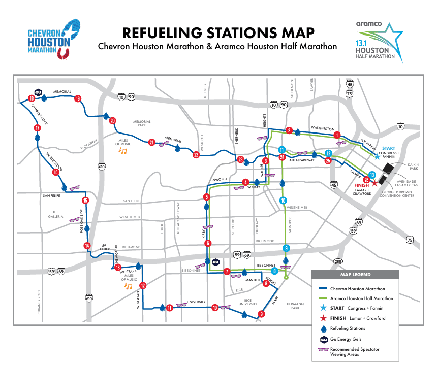 Chevron Houston Marathon weekend closed streets, stretched city services